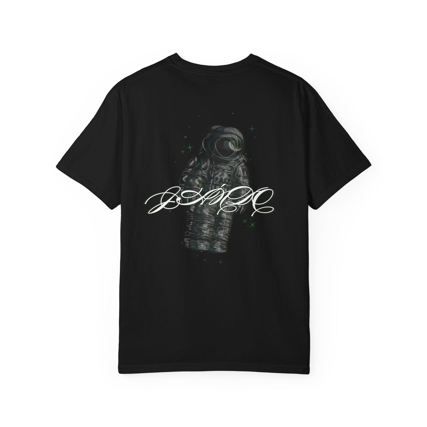 JÁNDO Graphic Glitched Astronaut T-shirt (Back Design)