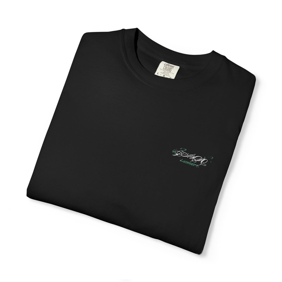 JÁNDO Embroidered Chest Logo Essential T-shirt